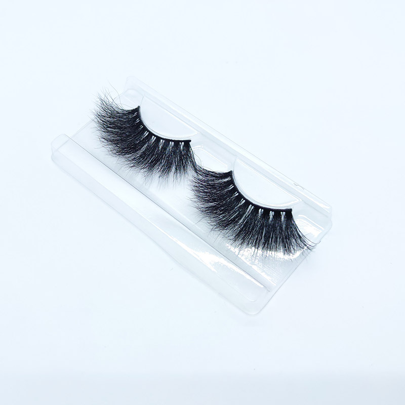 100% Mink øjenvipper Falske øjenvipper 25MM Fluffy Dramatic Faux Mink Lashes