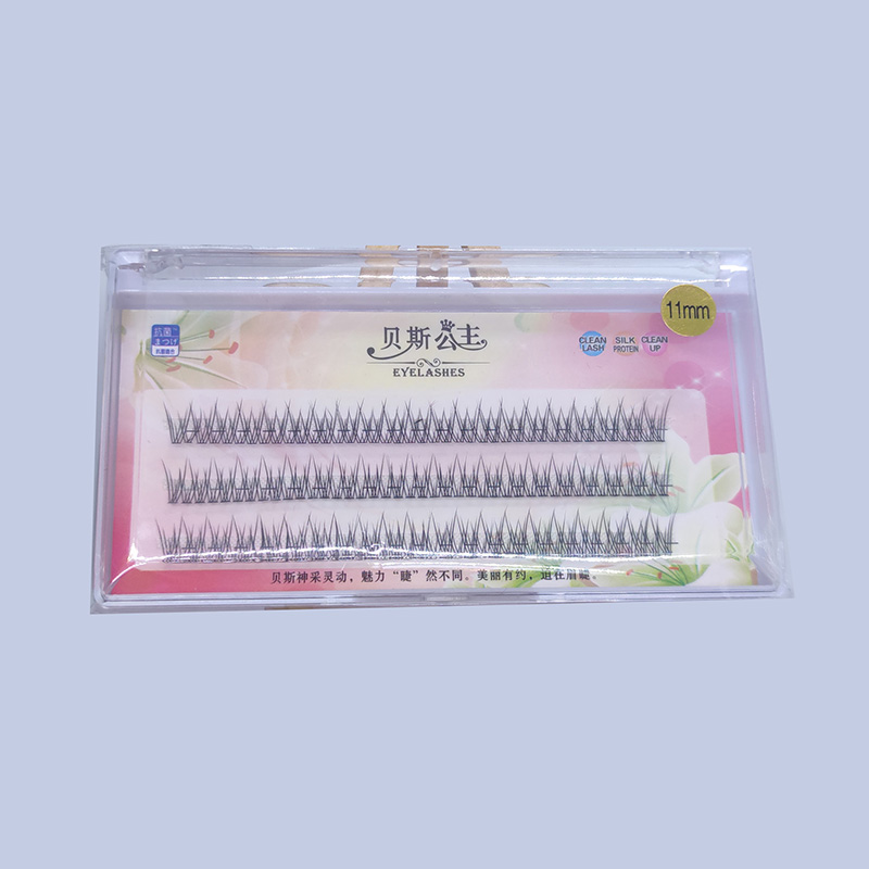 DIY Eyelash Extensions Individuelle fiskehale Cluster Lashes 10 mm