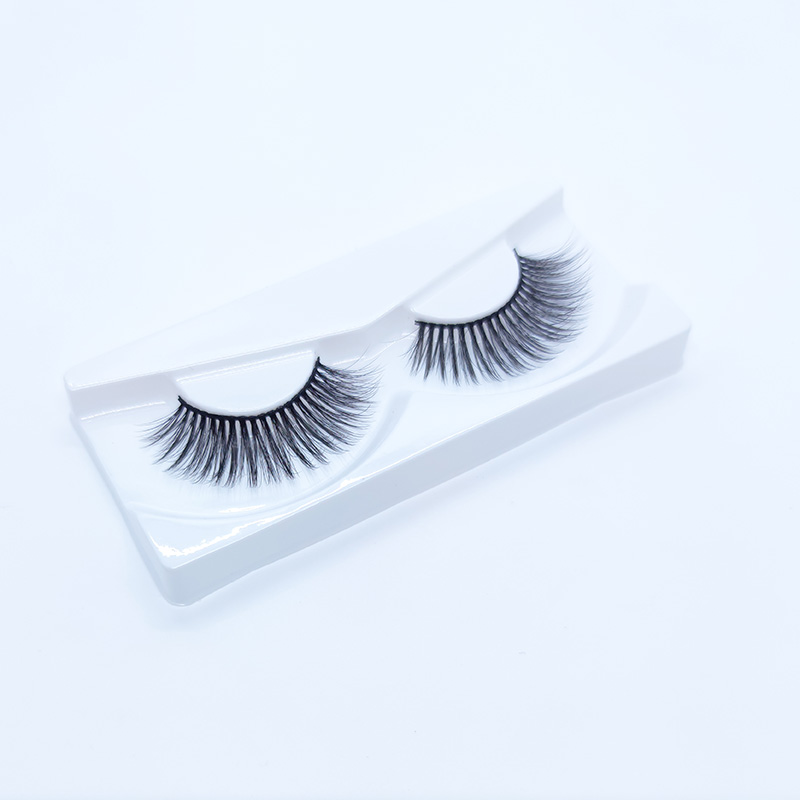 5D False Mink Lashes Silke øjenvipper Blødt dramatisk naturligt look 1 par