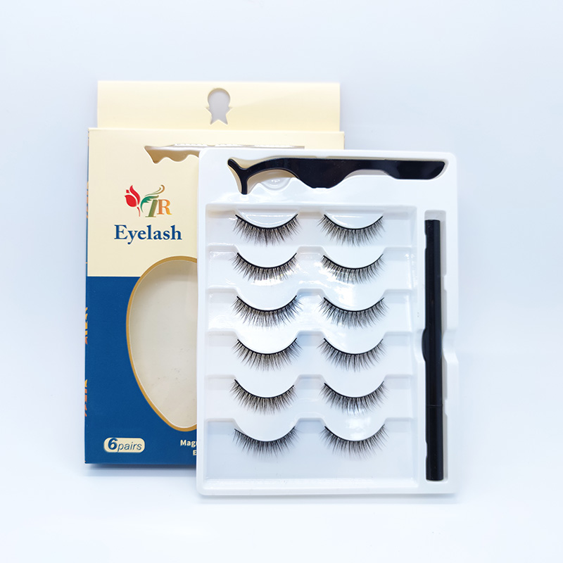 5D False Mink Lashes Silke øjenvipper Blødt dramatisk naturligt look 1 par