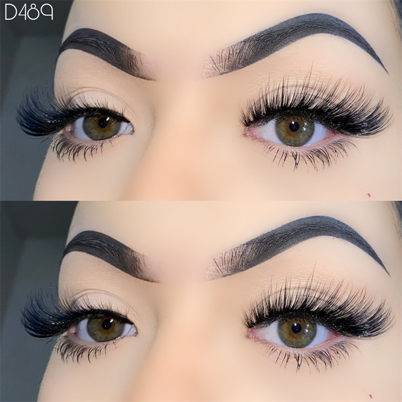 3D Volume Cat-eye Lashes Strip falske øjenvipper
