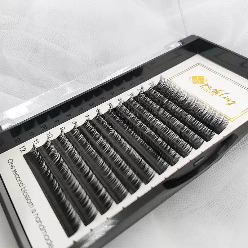 Eyelash Extension D Curl 15-20mm Mixed Tray Silk Classic Lash Individuelle øjenvippeforlængelser