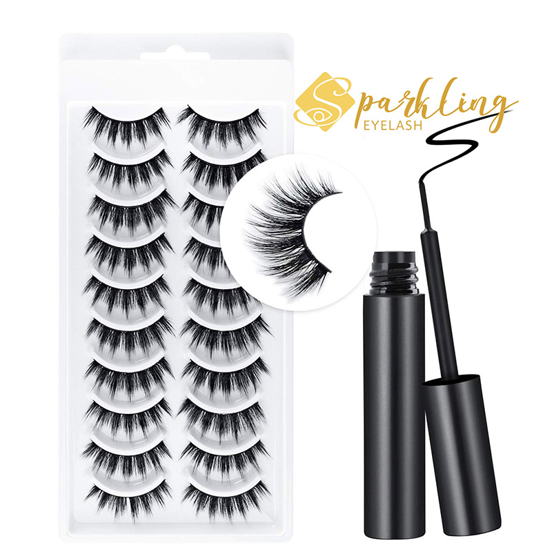 Magnetisk Eyeliner Eyelash Suit Private Label Faux Mink Magnetic Eyelash